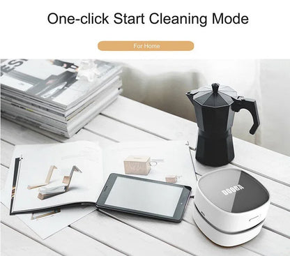Green Rechargeable Cordless Mini Desktop Vacuum - Portable Handheld Cleaner for Desk, Keyboard, Crumb & Dust - Mekamart Australia