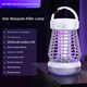 White Rechargeable 3-in-1 Bug Zapper Lantern - Portable UV Mosquito Killer with Camping Light & SOS Mode - Mekamart Australia