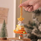 2 Pcs Handmade Crochet Christmas Tree Ornament - Plush Knitted Decoration with Bell - Ideal for Home, Car & Holiday Decor(Style G) - Mekamart Australia