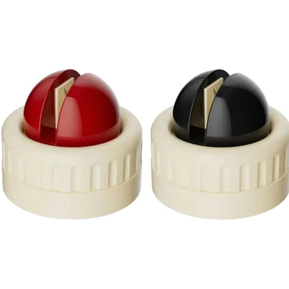 Two red pieces and two black pieces Powerful Suction Kitchen Knife Sharpener - Tungsten Steel Fast Sharpening Tool for Household Knives & Scissors - Mekamart Australia