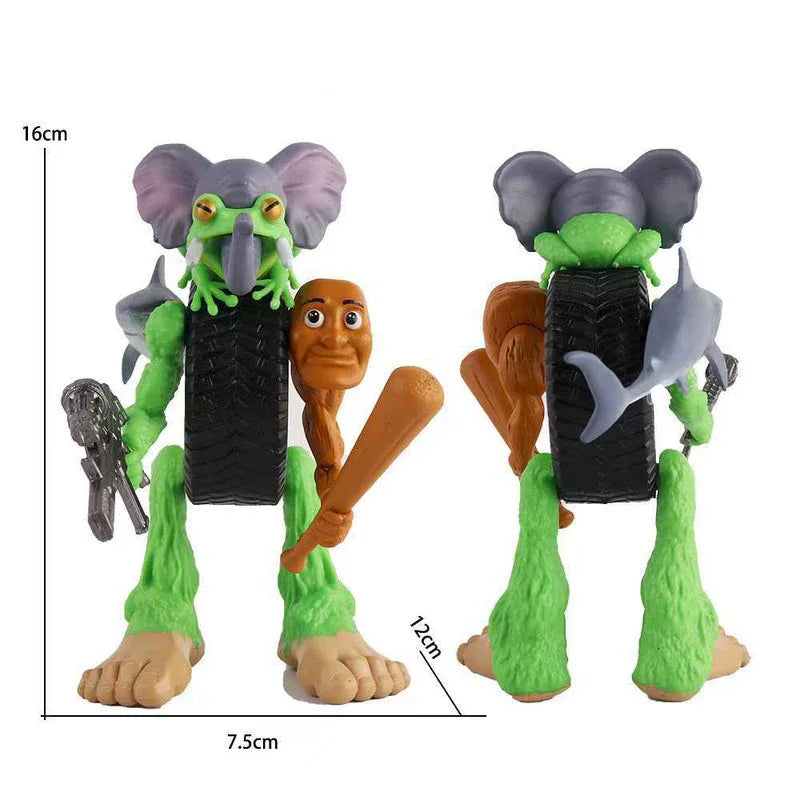 Whimsical Creature & Monster Figurine Collection - Set of Bizarre PVC Mini Toys for Desk Decor - Mekamart Australia