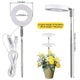 White Full Spectrum LED Grow Light with Telescopic Stake for Indoor Plants - Mekamart Australia
