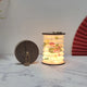 Foldable Telescopic Lantern Lamp - 3 Light Modes, USB Rechargeable, Wood/Paper Finish(Lotus Painting) - Mekamart Australia