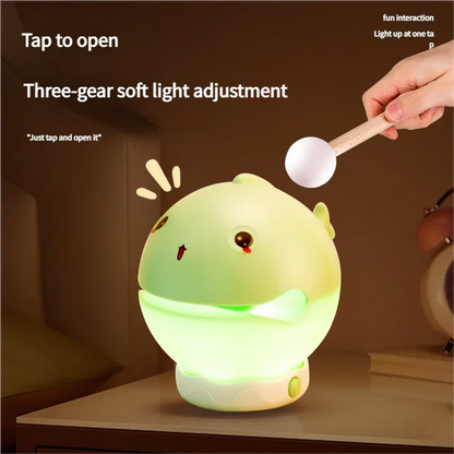 Portable rechargeable tapping control night light- 3-Level Dimmable Bedside Lamp(apricot) - Mekamart Australia