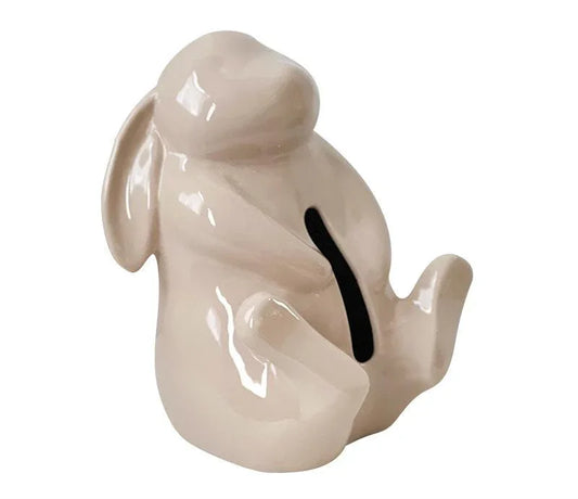 Artisan Ceramic Tissue Box Holder - Medium-High Fired Home Decor Organizer(Milk tea color) - Mekamart Australia