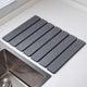 Folding Diatomaceous Earth Countertop Drain Mat - Quick Dry, Non-Slip & Easy Clean Absorbent Pad(dark grey) - Mekamart Australia