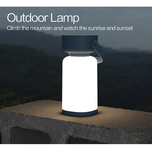 Portable LED Outdoor Camping Lantern - USB Rechargeable, 1200mAh Battery, Emergency Light(blue) - Mekamart Australia