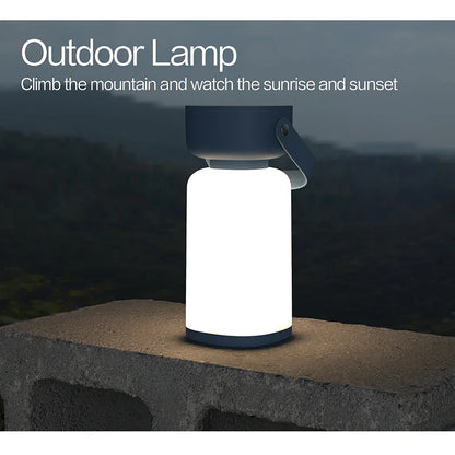 Portable LED Outdoor Camping Lantern - USB Rechargeable, 1200mAh Battery, Emergency Light(blue) - Mekamart Australia