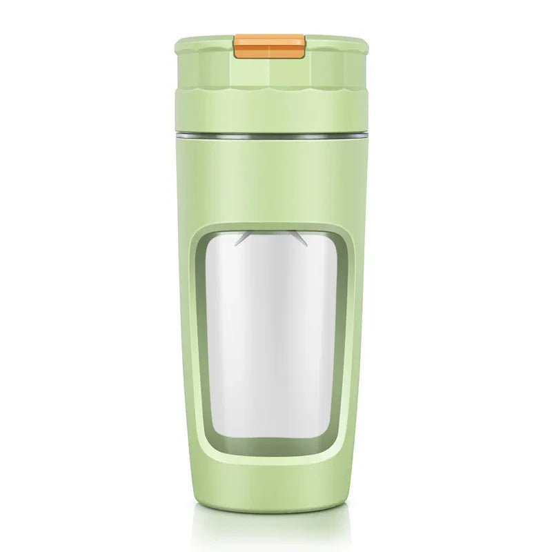 Large 600ML Portable Blender - USB-C Rechargeable Smoothie Maker with 4 Stainless Steel Blades(green) - Mekamart Australia