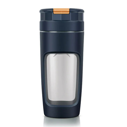 Large 600ML Portable Blender - USB-C Rechargeable Smoothie Maker with 4 Stainless Steel Blades(blue) - Mekamart Australia