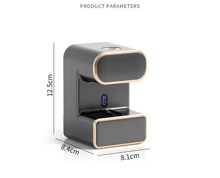 Automatic Toothpaste Dispenser with UVC Toothbrush Sterilizer & Holder - Wall Mounted, Rechargeable(Beige) - Mekamart Australia