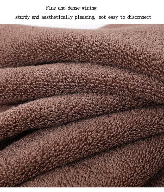 Luxury Combed Cotton Towel Collection - Highly Absorbent, Soft & Durable for Bath, Hand, and Face(Beige) - Mekamart Australia