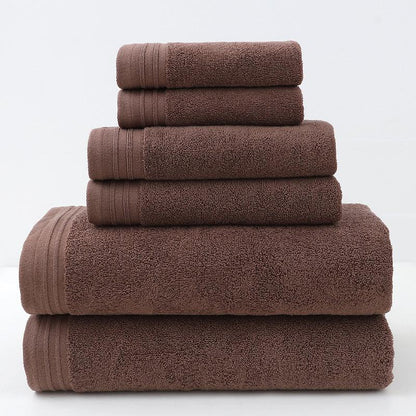 Luxury Combed Cotton Towel Collection - Highly Absorbent, Soft & Durable for Bath, Hand, and Face(Dark brown) - Mekamart Australia