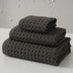 Luxurious 100% Cotton Waffle Weave Towel Set - 3-Piece Absorbent, Quick-Drying & Soft(Dark Brown) - Mekamart Australia