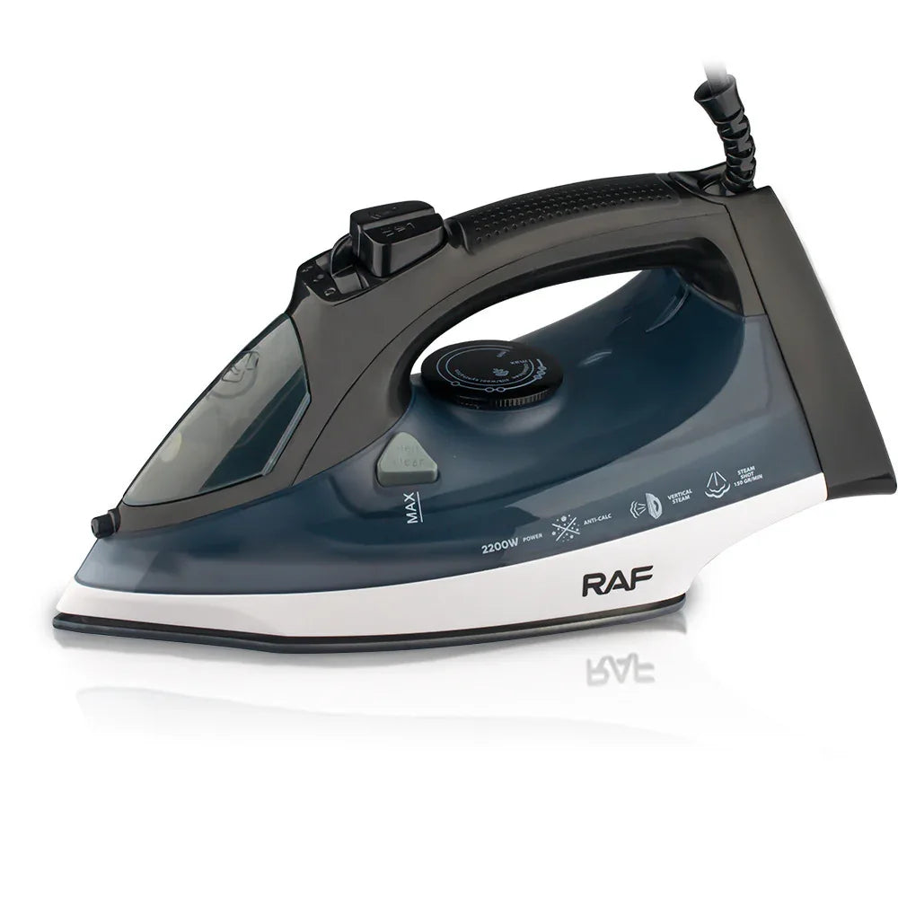 Powerful 2200W Electric Steam Iron with Ceramic Soleplate & Vertical Steam Function(blue) - Mekamart Australia