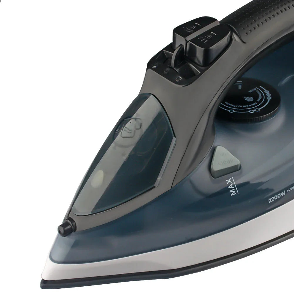 Powerful 2200W Electric Steam Iron with Ceramic Soleplate & Vertical Steam Function(blue) - Mekamart Australia