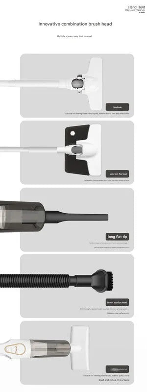 Cordless 2-in-1 Handheld & Stick Vacuum Cleaner with Detachable Water Tank & Dust Mite Remover(black) - Mekamart Australia