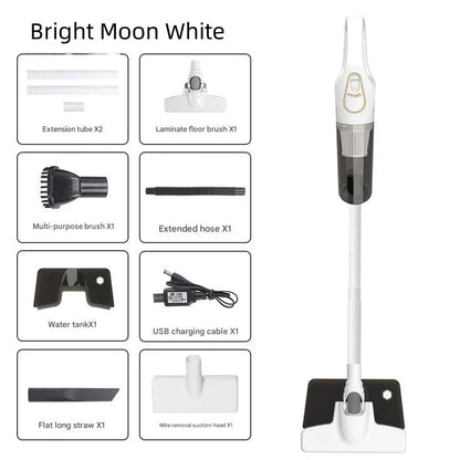 Cordless 2-in-1 Handheld & Stick Vacuum Cleaner with Detachable Water Tank & Dust Mite Remover(white) - Mekamart Australia