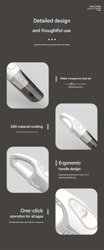 Cordless 2-in-1 Handheld & Stick Vacuum Cleaner with Detachable Water Tank & Dust Mite Remover(white) - Mekamart Australia