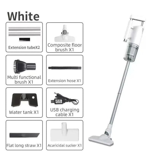 Cordless 2-in-1 Handheld & Stick Vacuum Cleaner - Powerful Suction, Washable Filter, Multi-Tool Kit(White) - Mekamart Australia