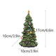 Miniature Decorated Christmas Tree Tabletop Ornament - Holiday Village Display Decoration(green) - Mekamart Australia