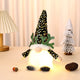 Light-Up Christmas Gnome Plush Doll with Sequin Hat & Antlers - Festive LED Tabletop Decoration(gold) - Mekamart Australia