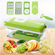 Multi-Functional Vegetable Chopper & Slicer Set - Dicer, Grater with Food Container & Peeler(green) - Mekamart Australia