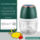 Electric Mini Garlic Chopper with Glass Bowl - USB Rechargeable, 6 Blades, Large Capacity(green) - Mekamart Australia