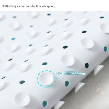 Non-Slip PVC Bath & Shower Mat with Suction Cups and Drainage Holes - Cartoon Ocean Theme(Black Whale) - Mekamart Australia