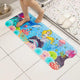 Non-Slip PVC Bath & Shower Mat with Suction Cups and Drainage Holes - Cartoon Ocean Theme(Blonde Mermaid) - Mekamart Australia