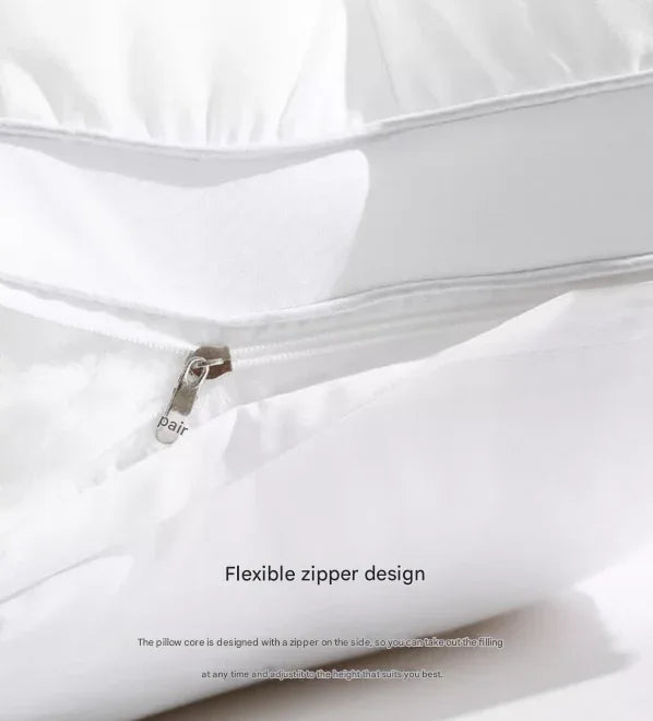 White Luxury Adjustable Bed Pillow Set (2-Pack) - Hotel Quality Down Alternative for Ultimate Neck Support & Comfort - Mekamart Australia
