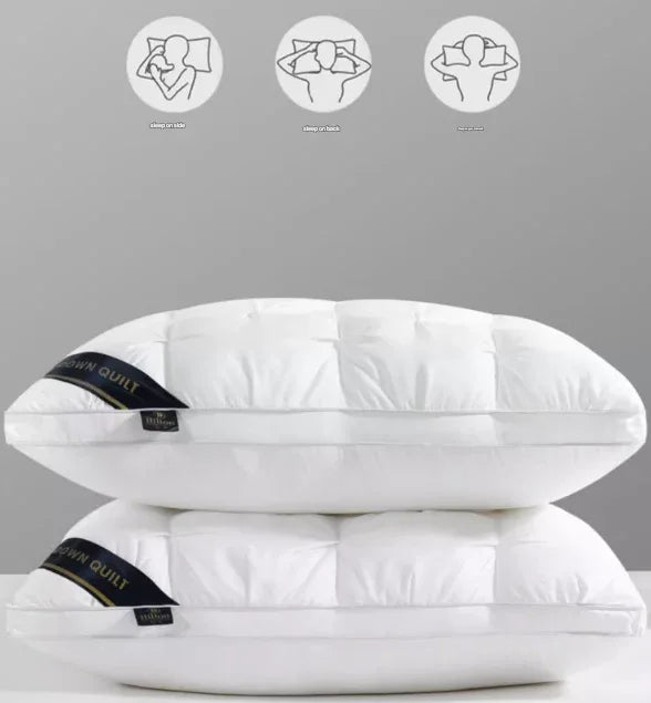 Blue Luxury Adjustable Bed Pillow Set (2-Pack) - Hotel Quality Down Alternative for Ultimate Neck Support & Comfort - Mekamart Australia