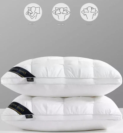 Green Luxury Adjustable Bed Pillow Set (2-Pack) - Hotel Quality Down Alternative for Ultimate Neck Support & Comfort - Mekamart Australia
