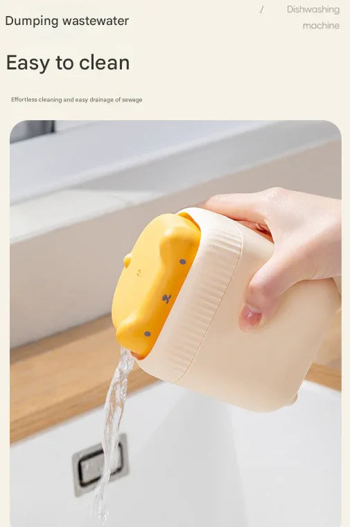 2 Pcs ( Green + Yellow ) Cute Cat Press-to-Dispense Soap Pump & Sponge Caddy for Kitchen Sink - Mekamart Australia
