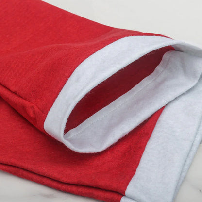 Red Festive Santa Hat Dining Chair Covers - Set of 8 for Holiday Party Decoration - Mekamart Australia
