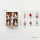 Style C Colorful Dainty Miniature Glass Christmas Ornament Set - 6pc Micro Holiday Characters - Mekamart Australia