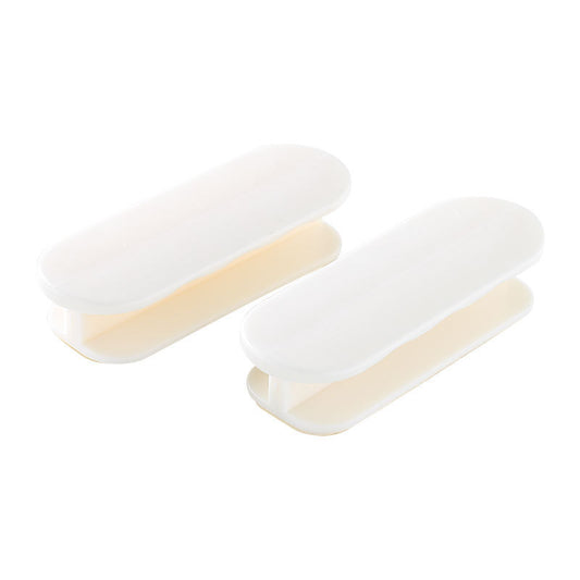 White 10-Pack No-Drill Window Handle Cabinet Pulls - Adhesive Mounting for Easy Installation