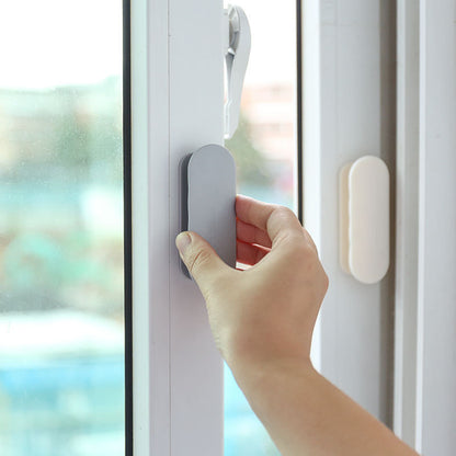 White 10-Pack No-Drill Window Handle Cabinet Pulls - Adhesive Mounting for Easy Installation