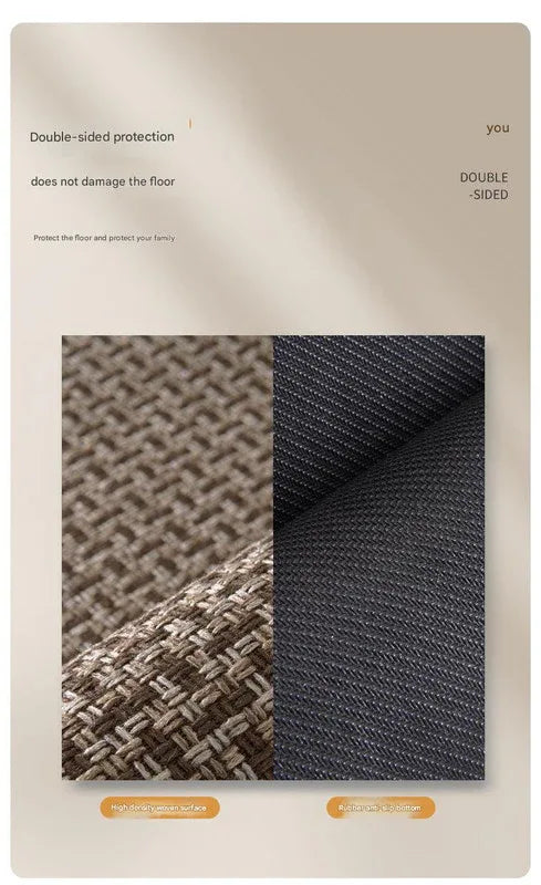 Absorbent & Dirt-Resistant Woven Kitchen Mat - Non-Slip Runner Rug for Home(Style Woven Gray) - Mekamart Australia