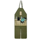 Khaki Pocket Heavy-Duty Gardening Apron with Adjustable Straps and Multi-Pocket Design - Mekamart Australia