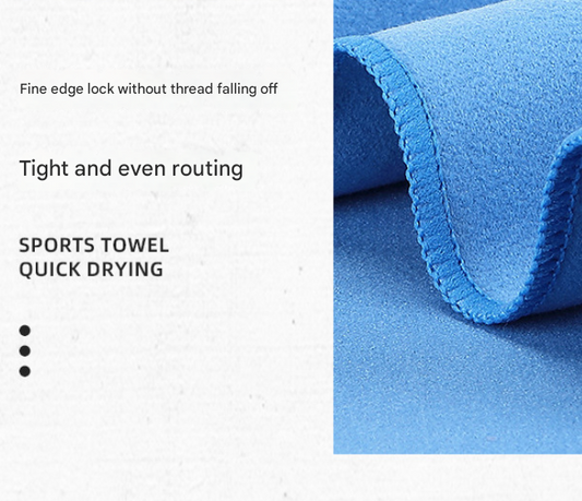 Red Extra Large Double-Sided Microfiber Beach Towel - Quick-Dry & Sand-Free with Snap Buckle (80 x 160cm)