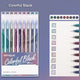 Colorful Black 9PCS/Set Languo Dopamine Gel Pen Set - Vibrant Multi-Color Writing Instruments for Creativity