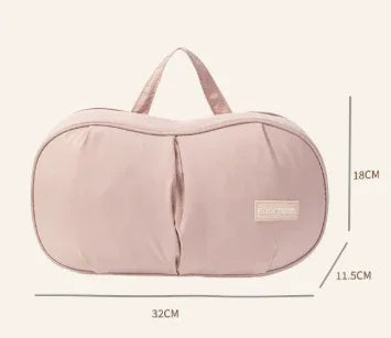 Pink Portable Underwear Travel Organizer Bag - Bra & Lingerie Storage, Anti-Deformation Case for Business Trips - Mekamart Australia