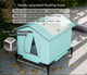Medium Elevated Indoor/Outdoor Pet Shelter(blue): Waterproof, Insulated for All-Season Warmth
