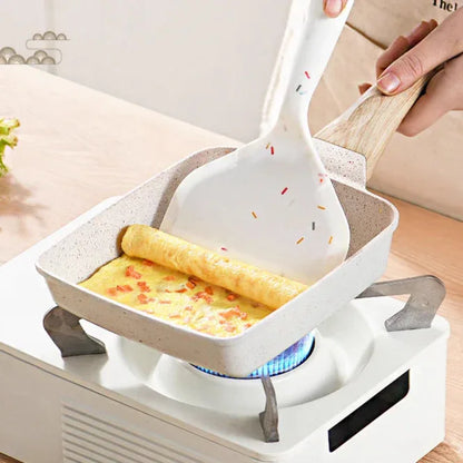 Black Rectangular Non-Stick Frying Pan 19×14×4cm - Open, Induction & Gas Compatible - Mekamart Australia