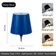 Deep-Blue Cordless Tri-Color Wine Bottle LED Lamp - Mekamart Australia