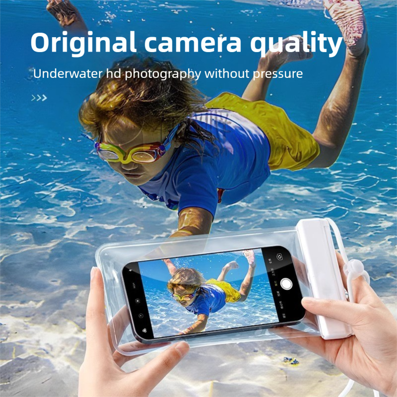 3-PCS Green IPX8 Waterproof Phone Pouch(19×11 CM) - Universal Touch Screen & Underwater Photo Case for Swimming, Snorkeling, and Beach