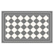 Grey Checkered Design Loofah Texture Shower Mat (44x75cm) - Non-Slip PVC Bathroom Floor Mat, Quick-Draining, Anti-Mould & Massage Pad - Mekamart Australia