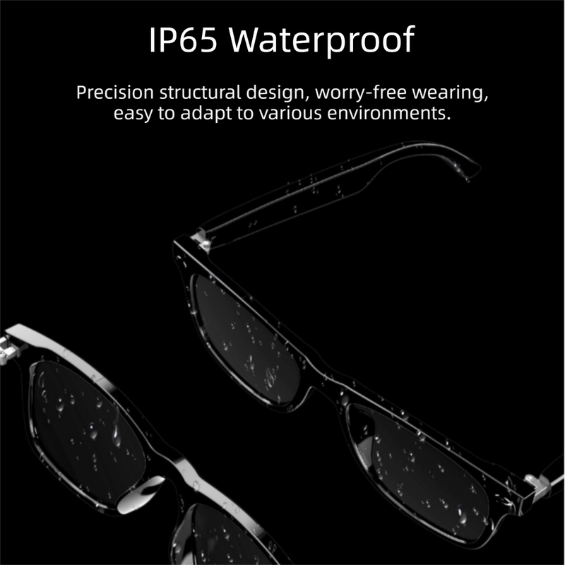 Pink-White Ultra-Light AI Smart Sunglasses - Immersive Stereo Sound, Clear Noise Reduction, IPX Waterproof, Comfortable & Stylish