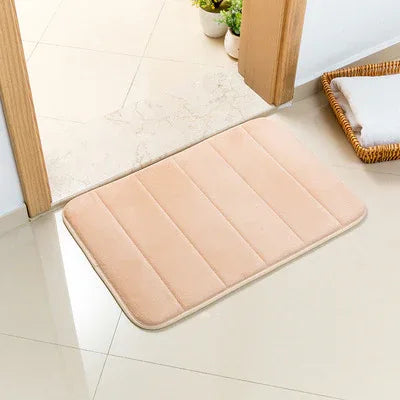Khaki Ultra-Absorbent Non-Slip Thickened Bath Mat(1.8x40x120CM) - Luxurious Durable Soft Floor Rug with Rubber Backing, Hand & Machine Washable Doormat for Bathroom & Entry - Mekamart Australia
